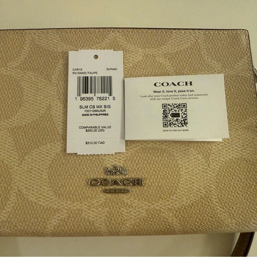 Coach Beige Signature Crossbody Bag - Picture 7 of 7